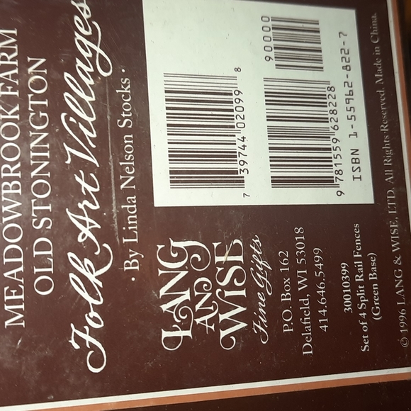 New Lang and Wise Meadowbrook Farm Old Stockington 4 split rail fences - Picture 3 of 5